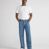 Mud Jeans Alex Mid Loose in light stone