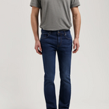 Mud Jeans Bryce Mid Straight in medium dark