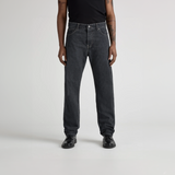 Mud Jeans John Mid Straight in medium black