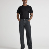 Mud Jeans John Mid Straight in medium black