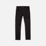 Nudie Jeans Lean Dean Slim Tapered Jeans in everblack