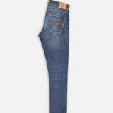 Nudie Jeans Lean Dean Slim Tapered Jeans in troubled seas