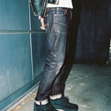Nudie Jeans Solid Ollie Slim Straight in dry Japan selvage