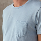 Outerknown Groovy Pocket Regenerative Organic Cotton T-Shirt in sky blue
