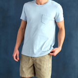 Outerknown Groovy Pocket Regenerative Organic Cotton T-Shirt in sky blue