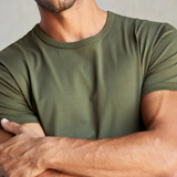 Outerknown Sojurn Regenerative Organic Cotton T-Shirt in olive green