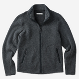 Outerknown Woolaroo Fleece Jacket in charcoal grey