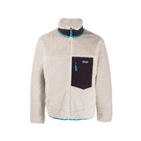 Patagonia Classic Retro-X Fleece Jacket in natural w/ teal