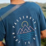 Passenger Escapism Recycled Cotton T-shirt in dark denim