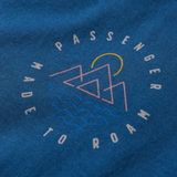 Passenger Escapism Recycled Cotton T-shirt in dark denim
