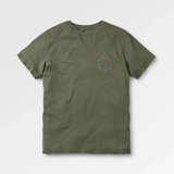 Passenger Escapism Recycled Cotton T-shirt in dusty olive