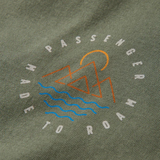 Passenger Escapism Recycled Cotton T-shirt in dusty olive
