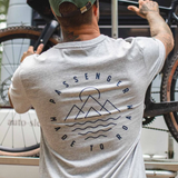 Passenger Escapism Recycled Cotton T-shirt in grey