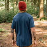 Passenger Heritage Recycled Relaxed Fit T-Shirt in dark denim