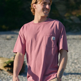 Passenger Heritage Recycled Relaxed Fit T-Shirt in mauve dusk